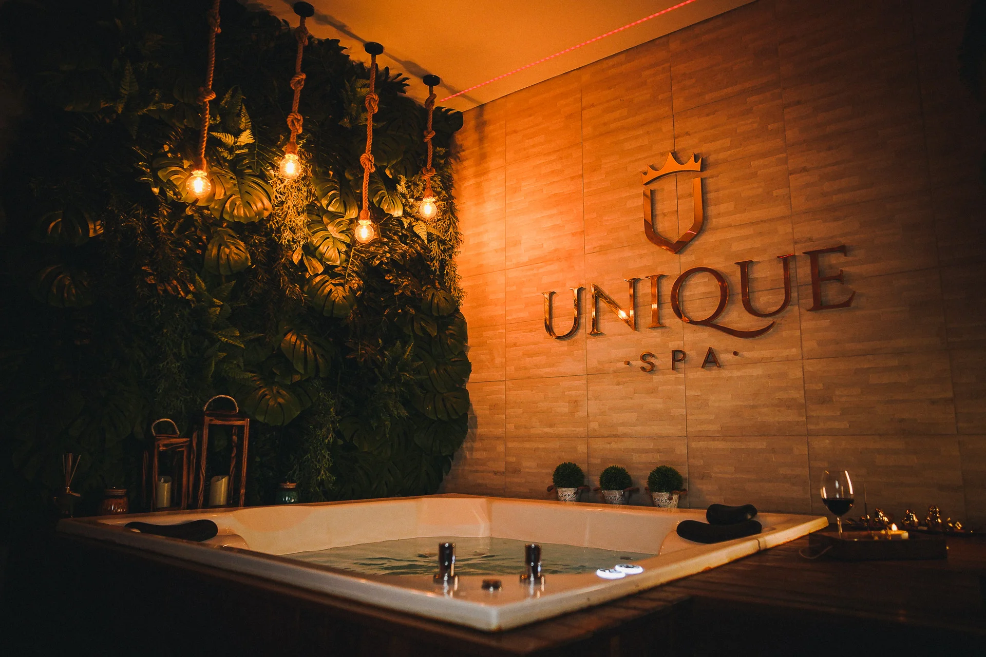 Spa Unique — ambiente de relaxamento pré-cirúrgico